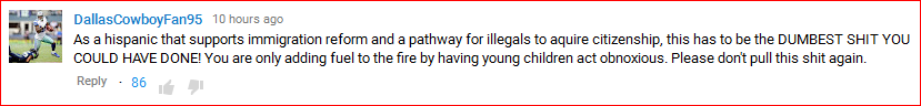DeportRacism YouTube comment05