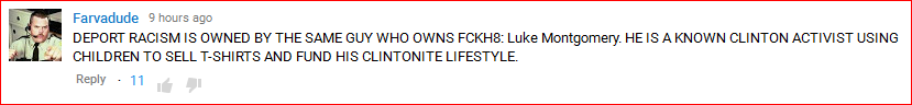 DeportRacism YouTube comment11